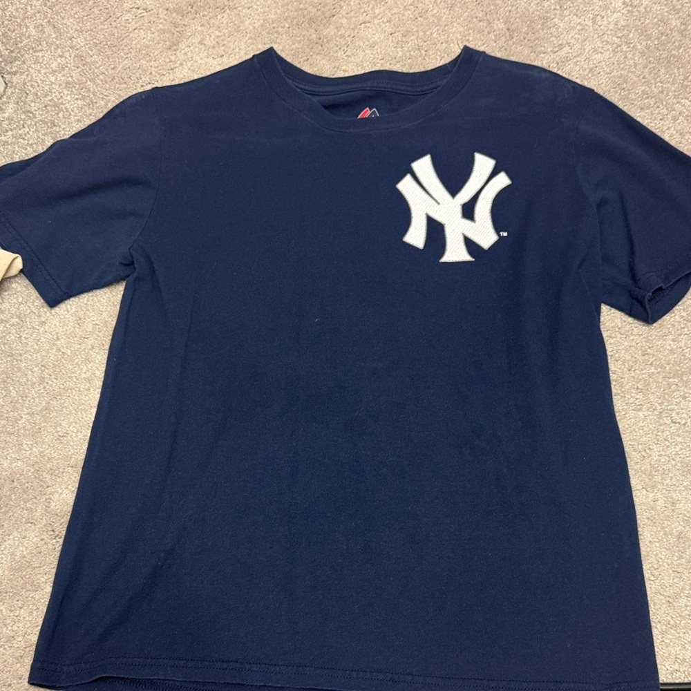 Majestic Navy Shirt with White Lettering